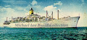 Orsova Postcard in P and O livery